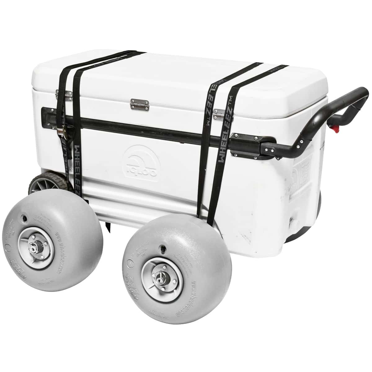 Wheeleez™ Cooler Beach Wheel Conversion Kit with 2–30cm wheel/bracket sets  (2 Sets)