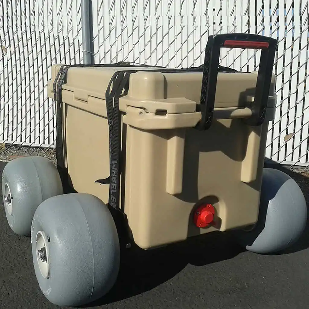 Wheeleez™ Cooler Beach Wheel Conversion Kit with 2–30cm wheel/bracket sets  (2 Sets)